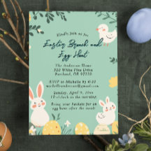 Broche manual de Brunch y caza de huevos de pascua