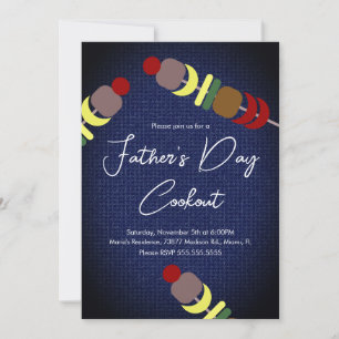 Invitación Brochetas para la parrillada del Día del Padre Den