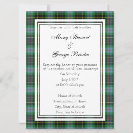 Invitación Brodie Hunting Scottish Wedding Invitation