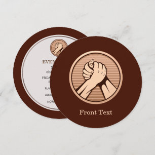 Invitación Bronce en lucha armada