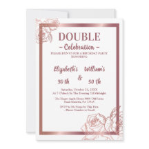 Bronze Adultos Doble Conjunta de cumpleaños gemelo