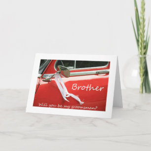 Invitación Brother   satisface sea mi padrino de boda -