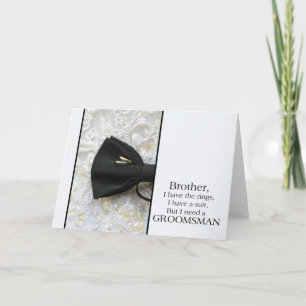 Invitación Brother   satisface sea mi padrino de boda -