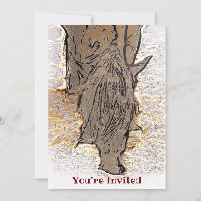 INVITACIÓN BROWN HORSE (Anverso)