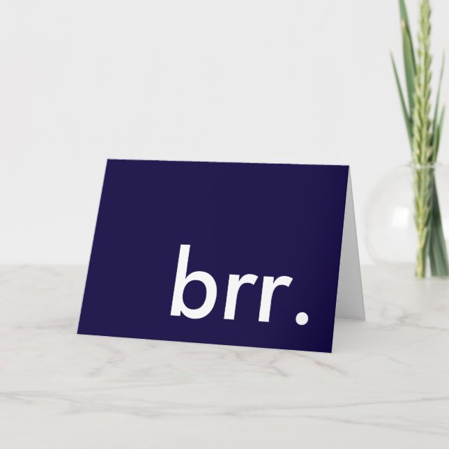 Invitación brr. ¡es un fiesta de invierno! (Anverso)