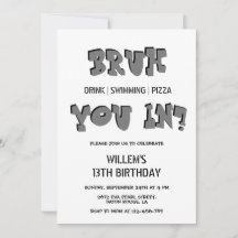 BRUH, ¿estás adentro? Piscina Fiesta Niño Cumpleañ