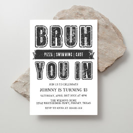 Invitación Bruh, ¿Estás? Aniversario del Fiesta de la piscina