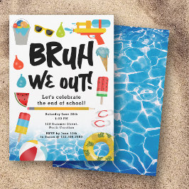 Invitación Bruh We Out End School Year Summer Fiesta