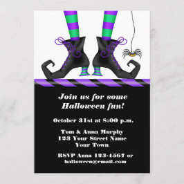 Invitación Bruja de Halloween