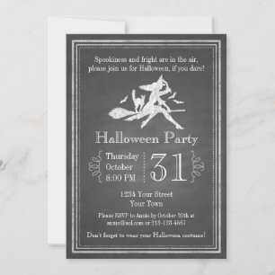 Invitación Bruja de Halloween