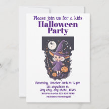 Bruja de Halloween 4 niños, hechicera encantadora