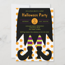 Invitación Bruja de la fiesta de Halloween