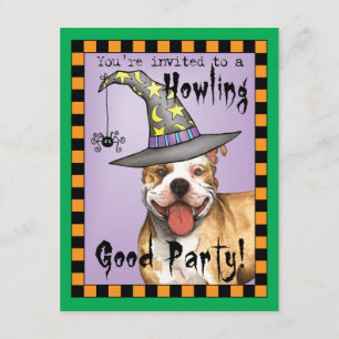 Invitación Bruja del pitbull