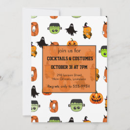 Invitación Bruja espeluznante de Halloween, Casa embrujada, L