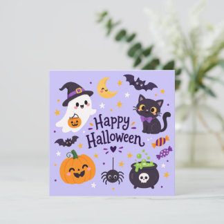 Invitación bruja halloween