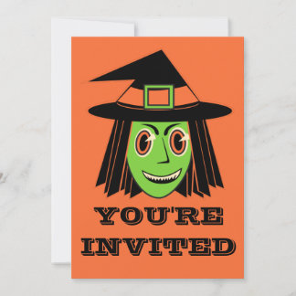 Invitación Bruja Vintage