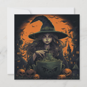 Invitación 🔮 🍹 "Bruja y tripulación de bruja" 🍹 🔮