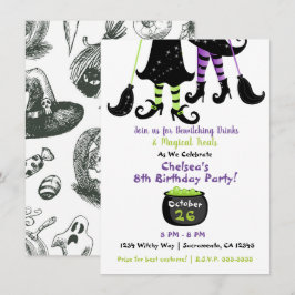 Invitación Brujas Caprichosas Brujas Modernas Cumpleaños de H