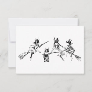 Invitación Brujas Murciélago