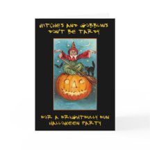 Brujas y gobblins Bloody Text Halloween Party