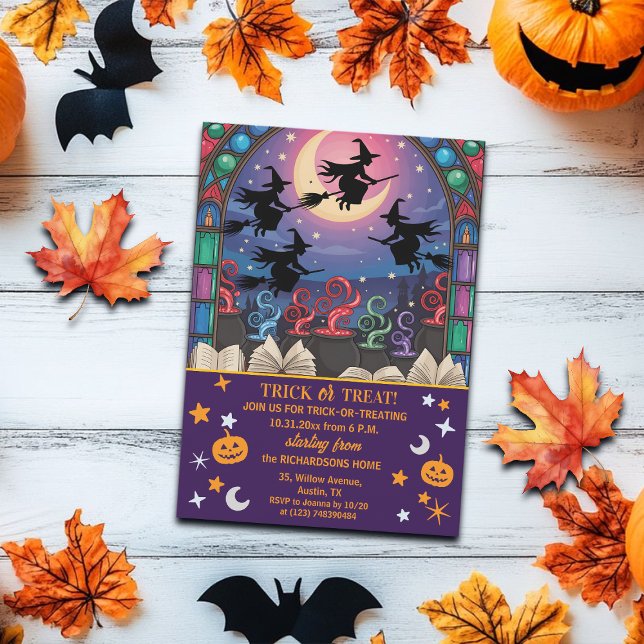 Invitación Brujas y pociones Trick o Treat Halloween (Subido por el creador)