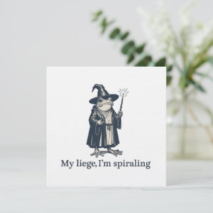 Invitación Brujo de Rana Ansiosa Divertido ADHD Neurodiversid