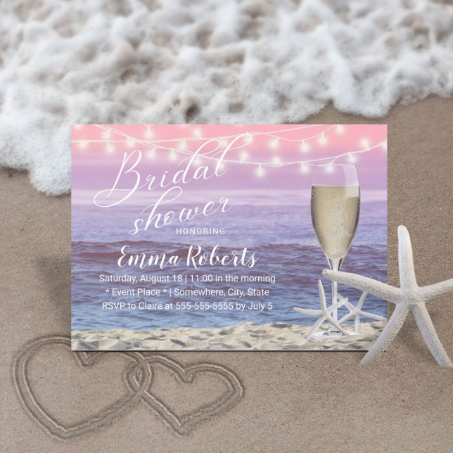 Invitación Brújula de pez estrella de playa y ducha de novia  (Subido por el creador)