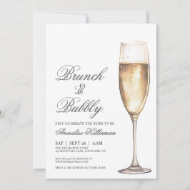 Invitación Brunch And Bubbly Bridal Shower