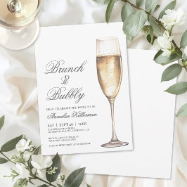 Invitación Brunch And Bubbly Bridal Shower