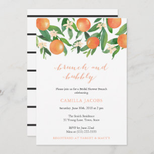 Invitación Brunch and Bubbly Elegus Bridal Ducha