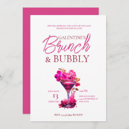 Invitación Brunch and Bubbly Invitation de Galentine