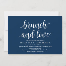 Invitación Brunch and Love, celebración de la ducha de novias