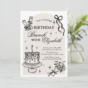 Invitación Brunch Birthday Invitation