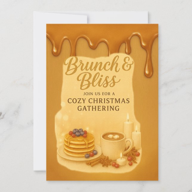 Invitación Brunch & Bliss Cozy Christmas Gathering Invitation (Anverso)