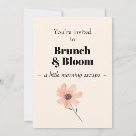 Invitación Brunch & Bloom  Invitation