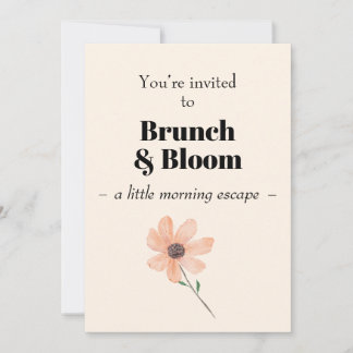 Invitación Brunch & Bloom  Invitation