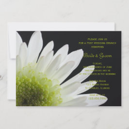 Invitación Brunch Boda de White Daisy Black Post