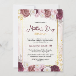 Invitación Brunch botánico del Día de la Madre en Rubor moda