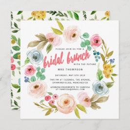 INVITACIÓN BRUNCH BRIDAL BOTÁNICO BRILLANTE