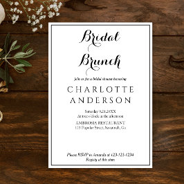 Invitación Brunch Bridal Bridal Bridal Sencillo