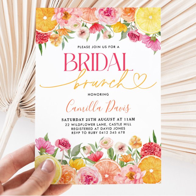 Invitación Brunch Bridal Citrus Lemon Bridal (Subido por el creador)