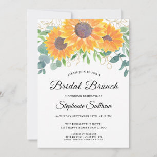 Invitación Brunch Bridal de Eucalyptus