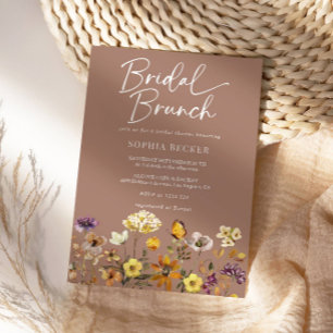Invitación Brunch Bridal del Jardín Floral de Terracotta Flor