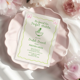 Invitación Brunch Bridal Perfect Matcha Hand Drake