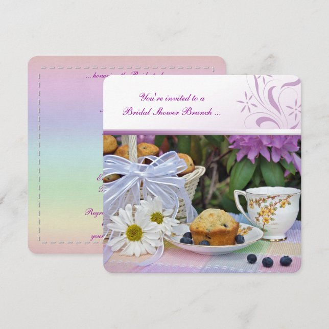 Invitación Brunch Bridal Shower (Anverso / Reverso)