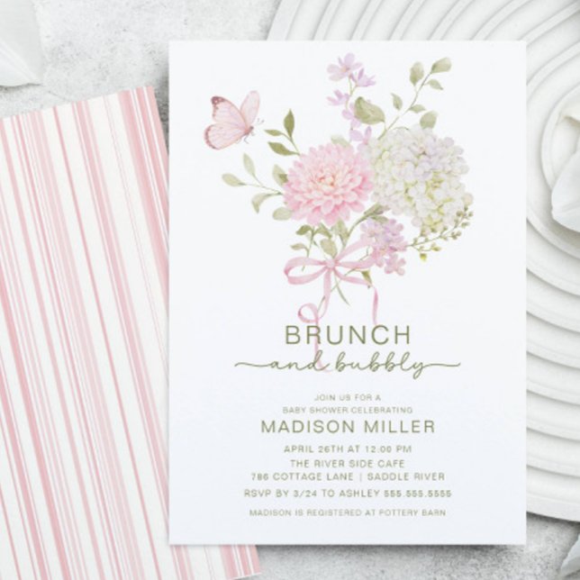 Invitación Brunch & Bubbly Baby Shower Invitation (Subido por el creador)
