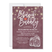 Brunch Bubbly Bridal Shower Mason Jar String Light