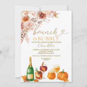 Invitación Brunch & Bubbly Desayuno Naranja Quemada para Desp