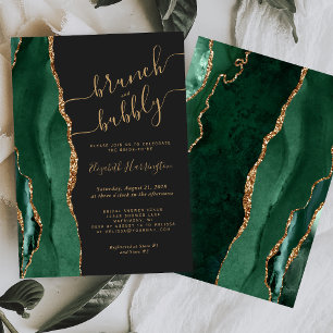 Invitación Brunch & Bubbly Desayuno Nupcial con Ágata Verde E