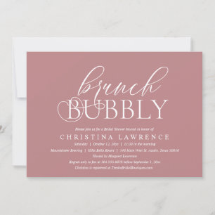 Invitación Brunch Bubbly, novia por ser, Bridal Shower Invita